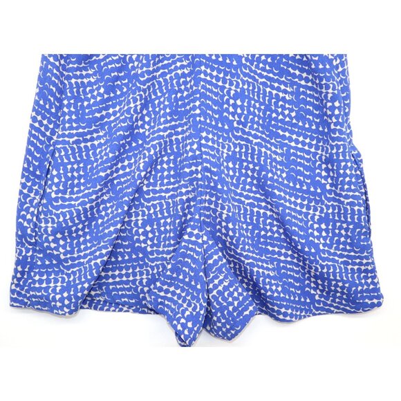 Blue & White Printed Spaghetti Strap Romper By Open Edit Baddie - Picture 7 of 9